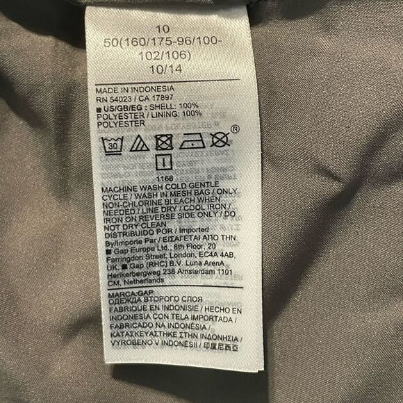 Gap Silver Recycled Sequin Metallic Mini Skirt Grey Zipper Closure 10 - Picture 7 of 9